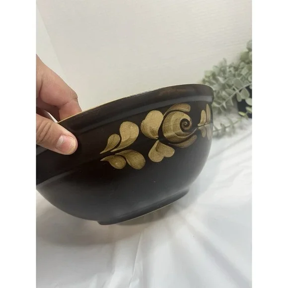 Vintage Set Of 2 Denby  Bakewell 2pt +4pt Stoneware Mixing Bowl Brown England - Picture 8 of 11